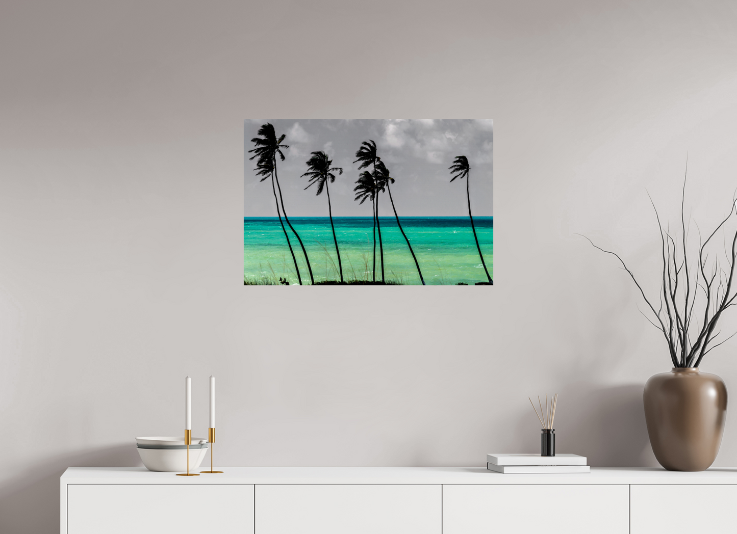 75 x 50 cm, Fine Art Print auf Alu-Dibond ohne Aufhang Farol de Mãe Luiza - Natal - RN