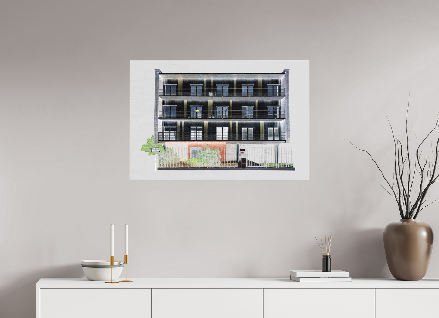 90 x 60 cm, Fine Art Acrylglas Matt rue_robert_fulton