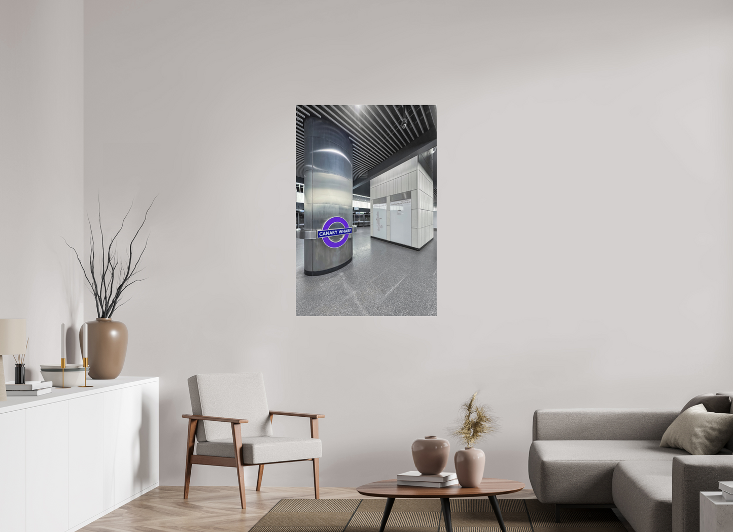 80 x 120 cm, Fine Art Acrylglas Matt Canary-Wharf #1 London