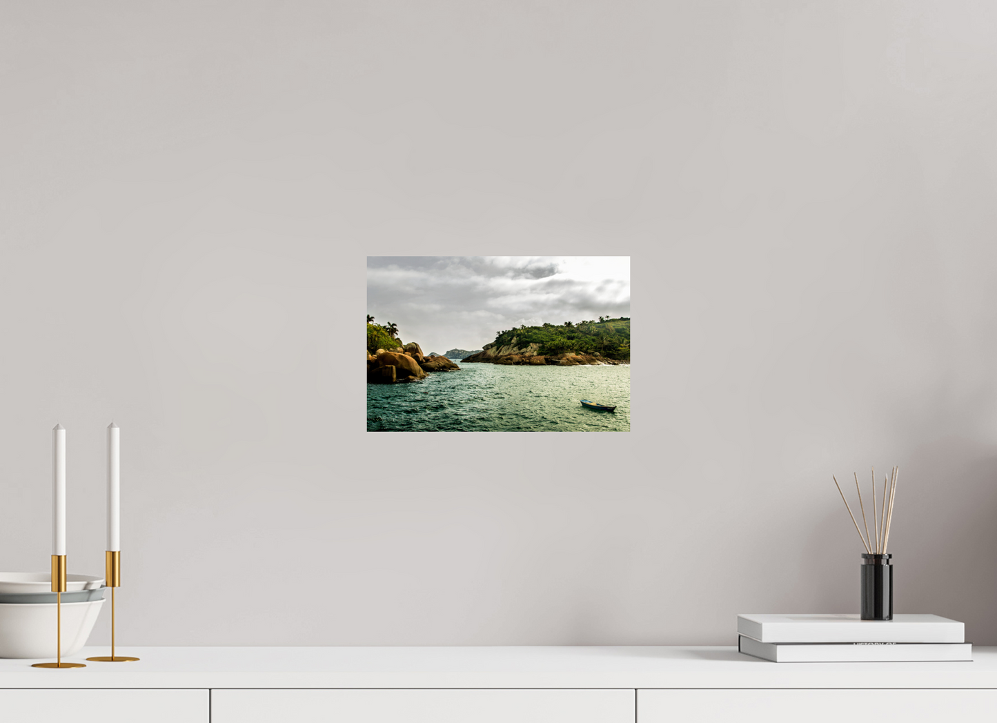 30 x 20 cm, Fine Art Print auf Alu-Dibond ohne Aufhang Ilha Vitória - Ilhabela - SP
