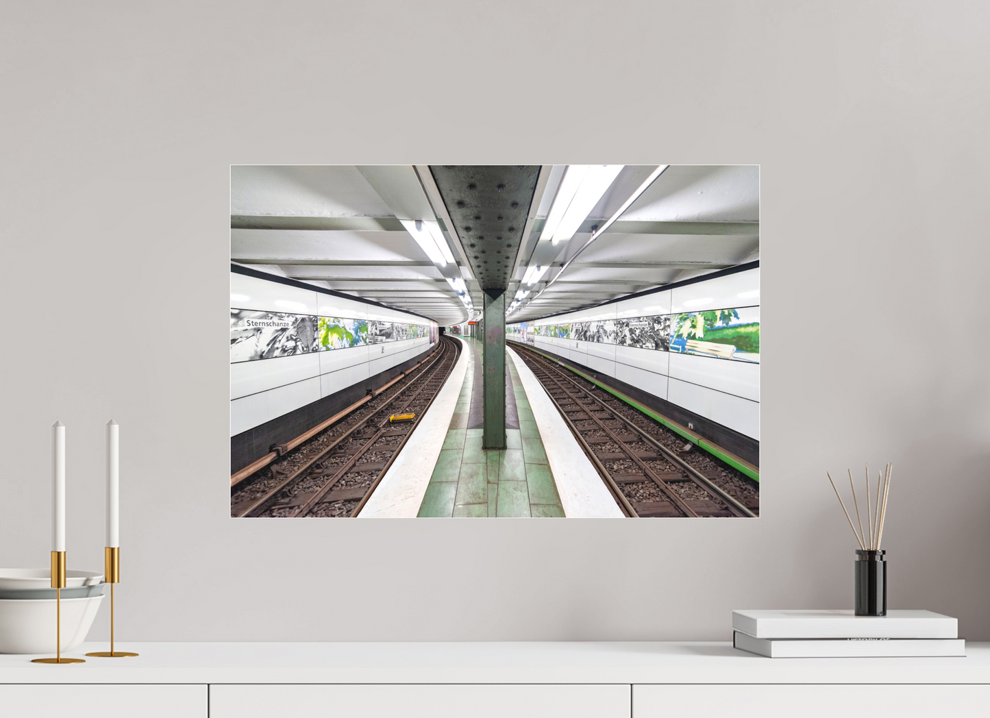 60 x 40 cm, Fine Art Acrylglas Matt Sternchanze #1 Hamburg