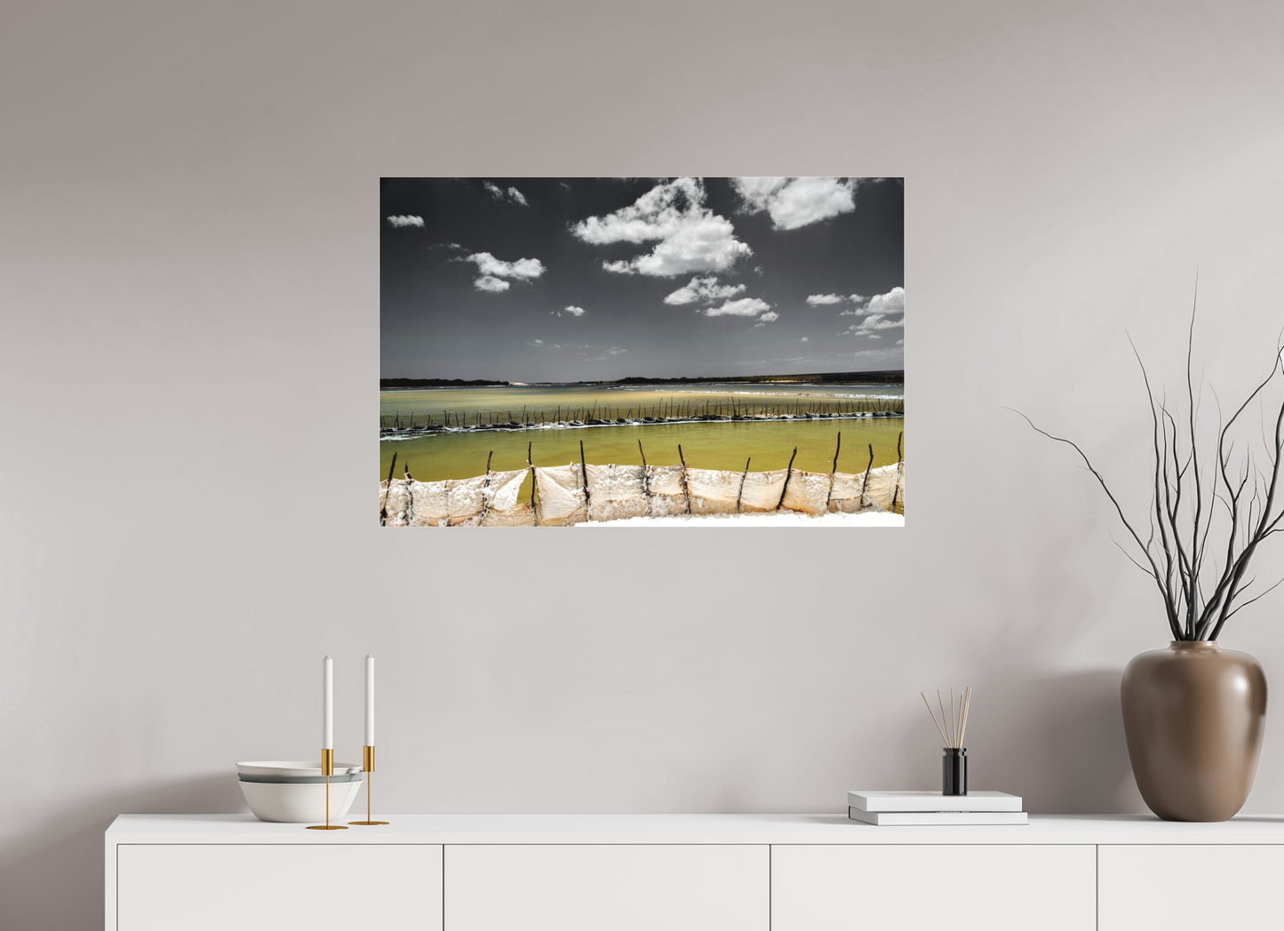 90 x 60 cm, Fine Art Acrylglas Matt Benfica - Areia Branca - RN