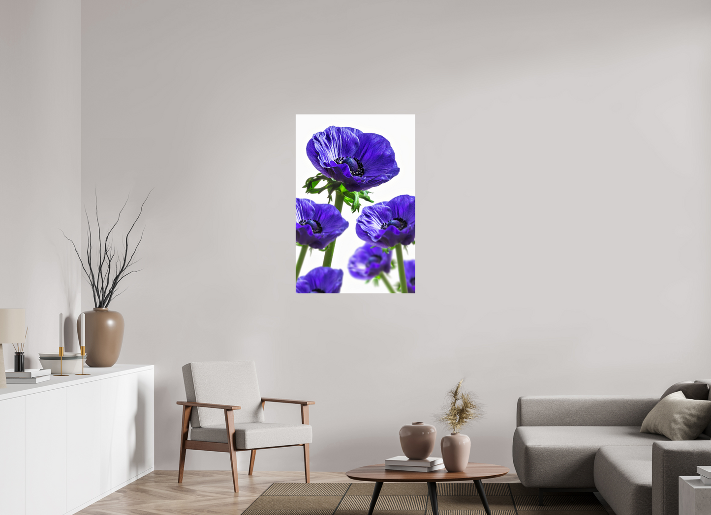 70 x 105 cm, ChromaLuxe HD Metal Print Kronenanemone_06