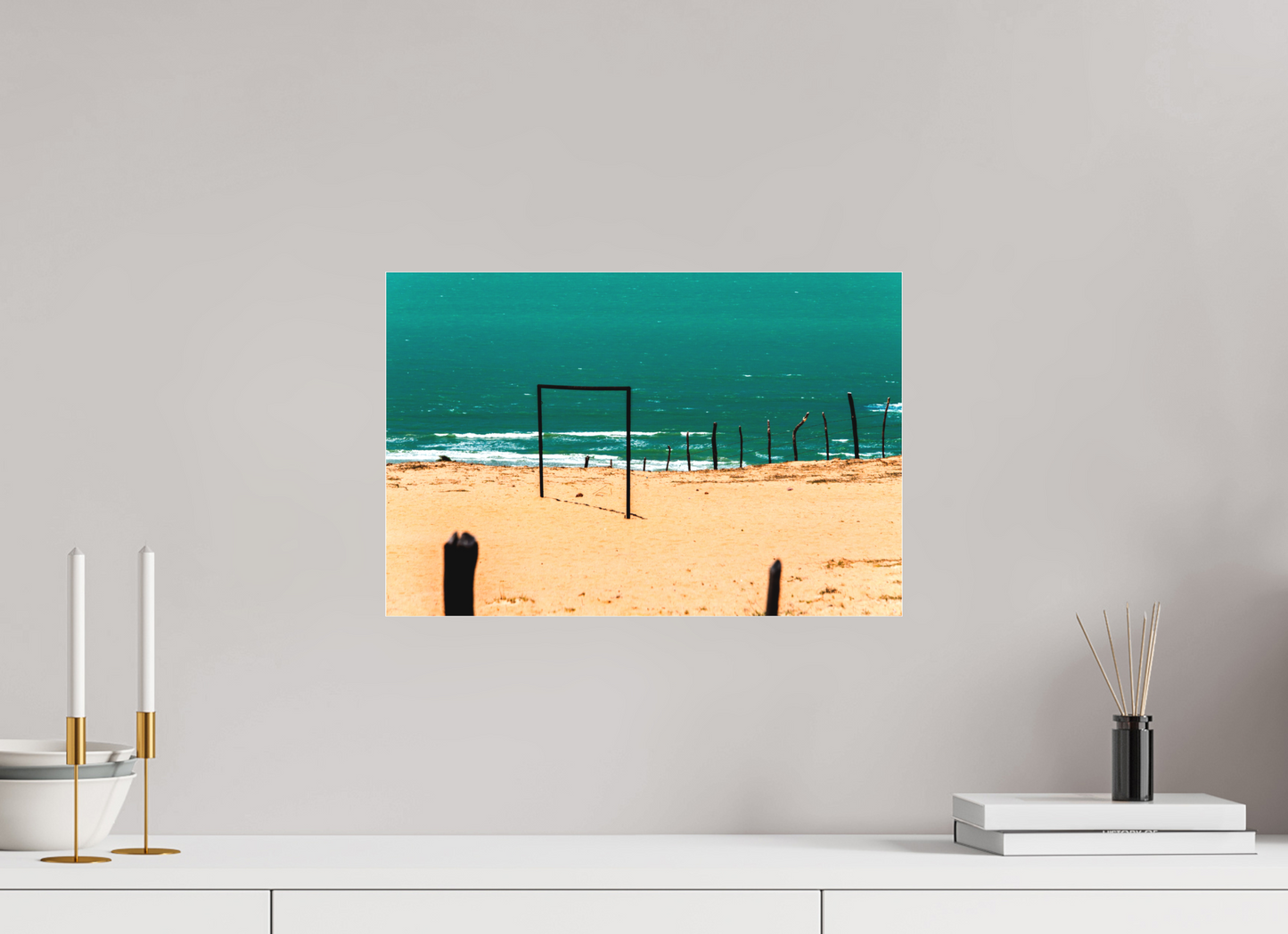 45 x 30 cm, Fine Art Acrylglas Matt Ponta do Mel - Areia Branca - RN #2