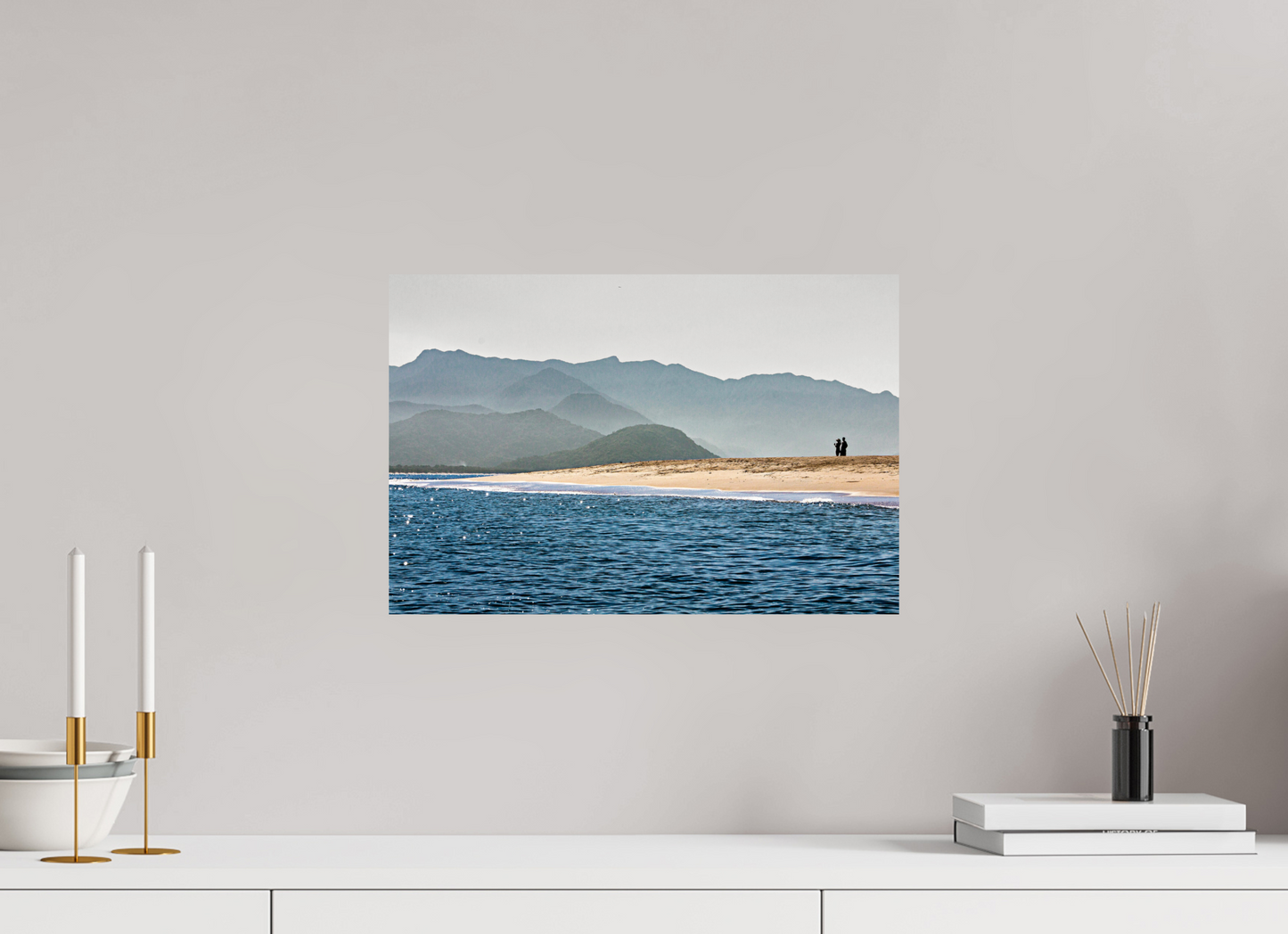 45 x 30 cm, Fine Art Print auf Alu-Dibond ohne Aufhang Ilha Prumirim - Ubatuba - SP