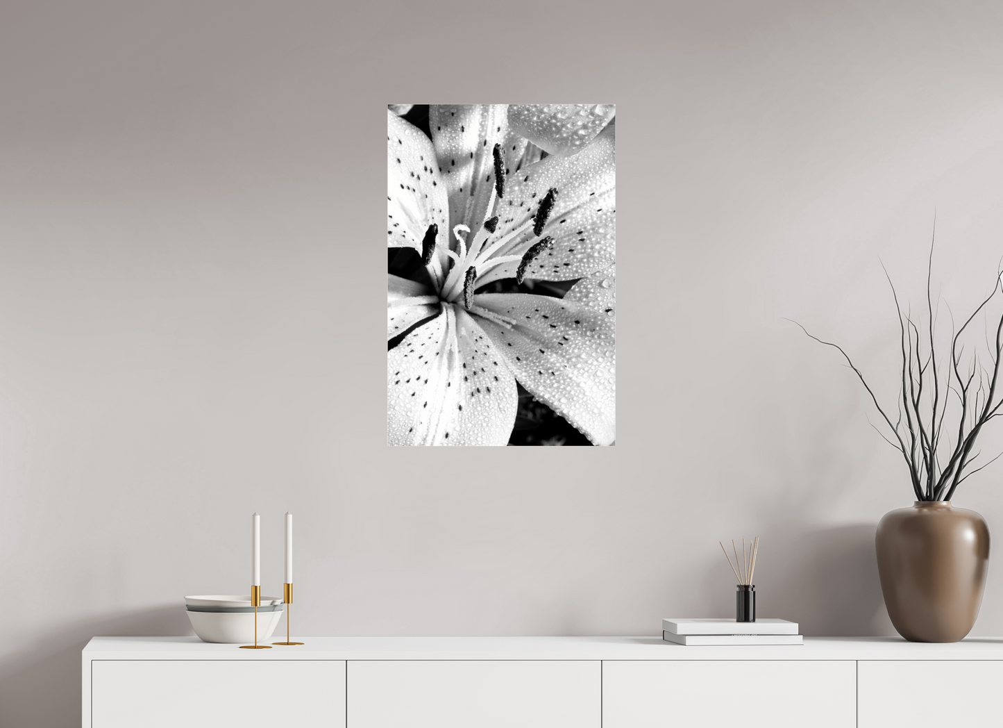 50 x 75 cm, Glänzender Foto-Abzug Acrylglas Lilie_09