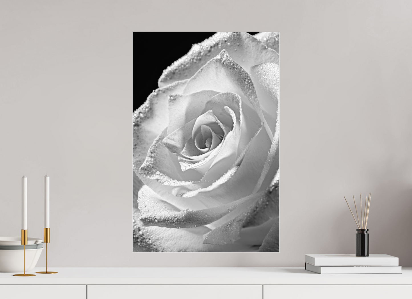 40 x 60 cm, Glänzender Foto-Abzug Acrylglas Rose_06