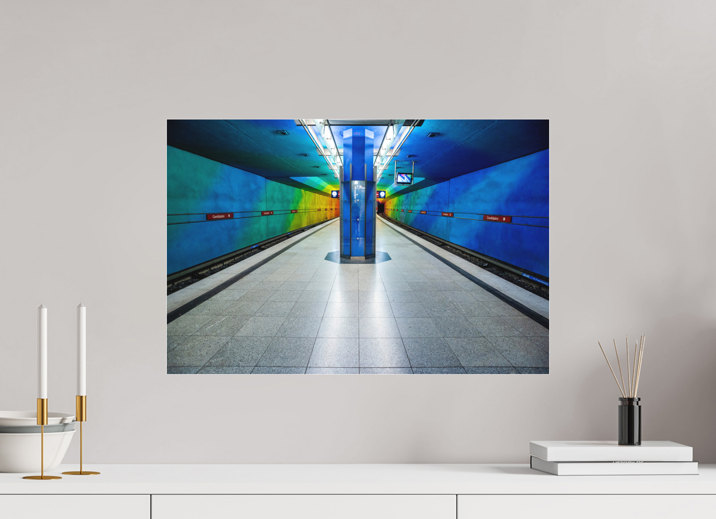 60 x 40 cm, Fine Art Acrylglas Matt Candidplatz #4 München