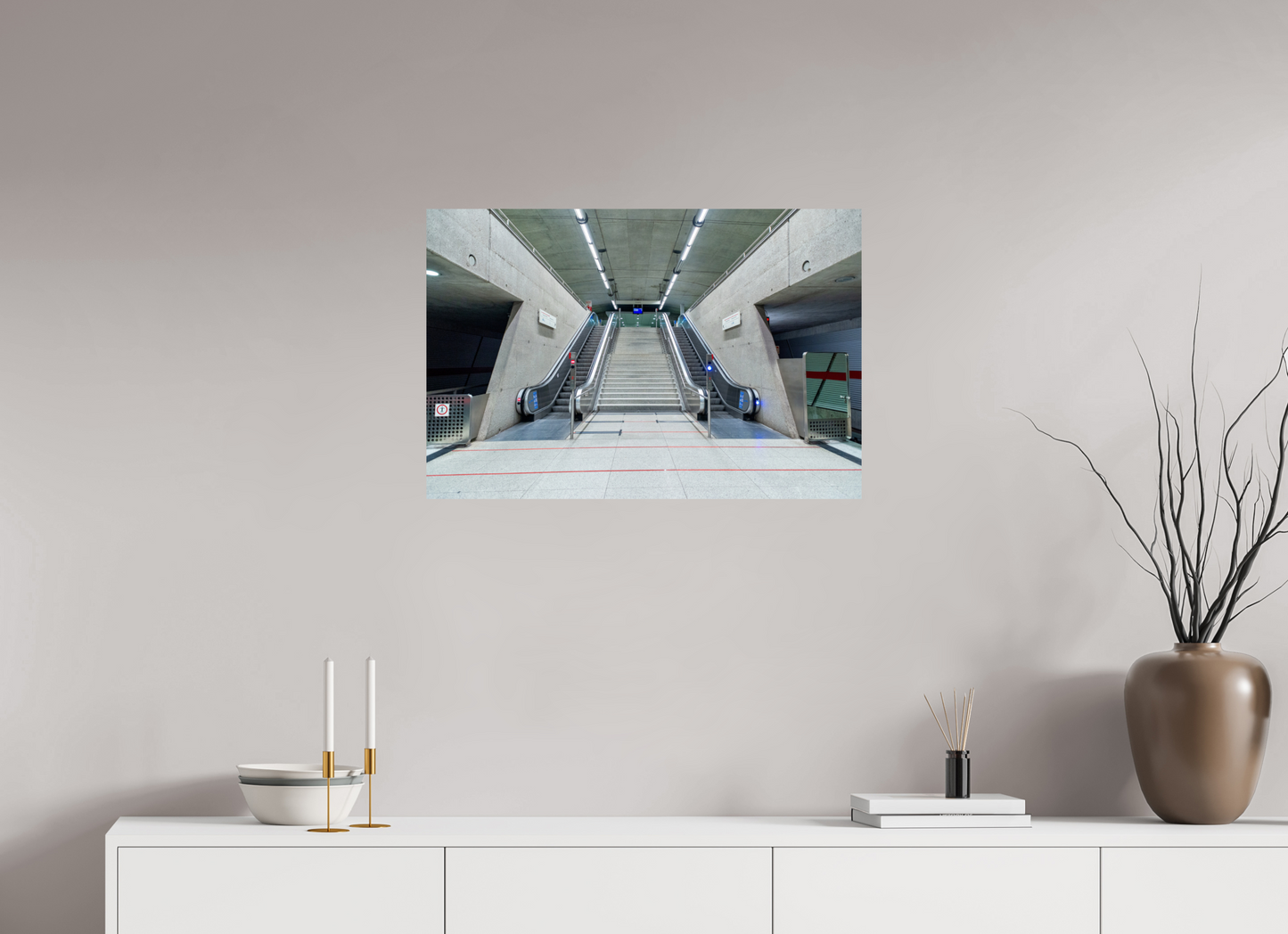 75 x 50 cm, Fine Art Print Metallic Edition Messestadt-Ost #2