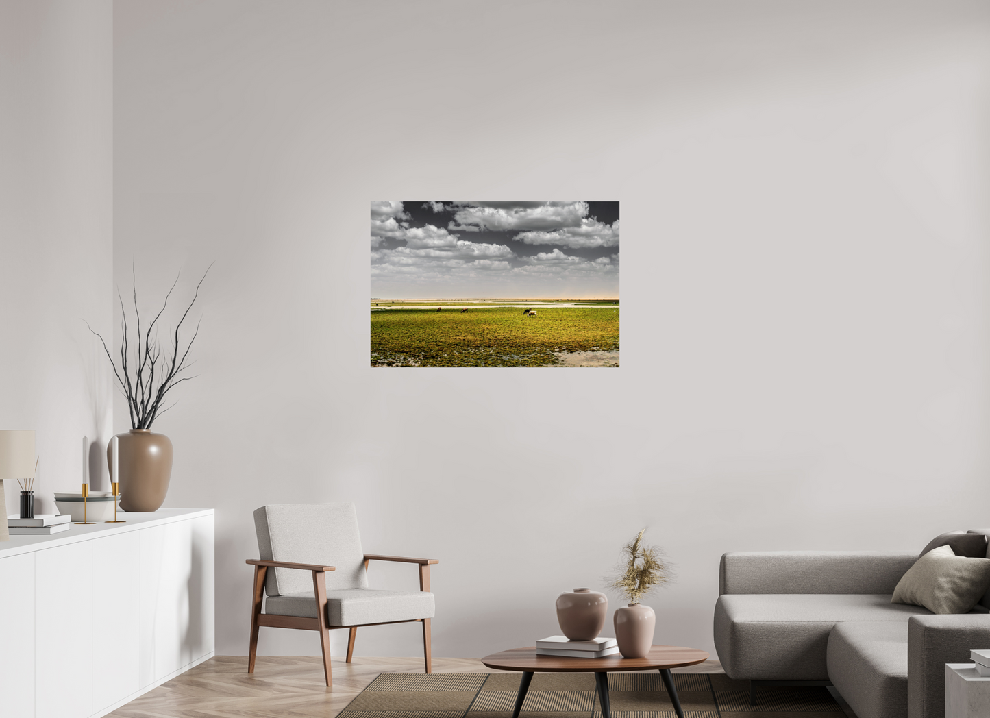 105 x 70 cm, Fine Art Print auf Alu-Dibond ohne Aufhang Alagado - Porto do Mangue - RN