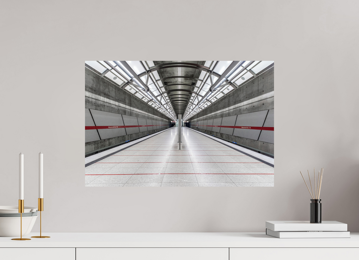 60 x 40 cm, Fine Art Print Metallic Edition Messestadt-Ost #3 München