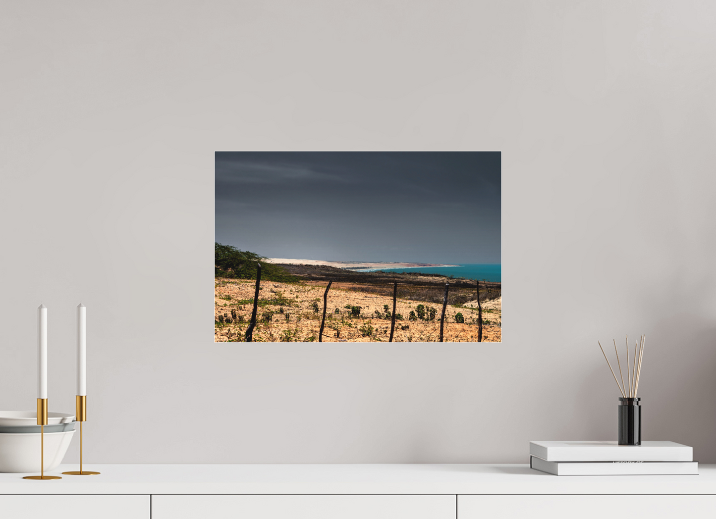 45 x 30 cm, Fine Art Acrylglas Matt Ponta do Mel - Areia Branca - RN #3