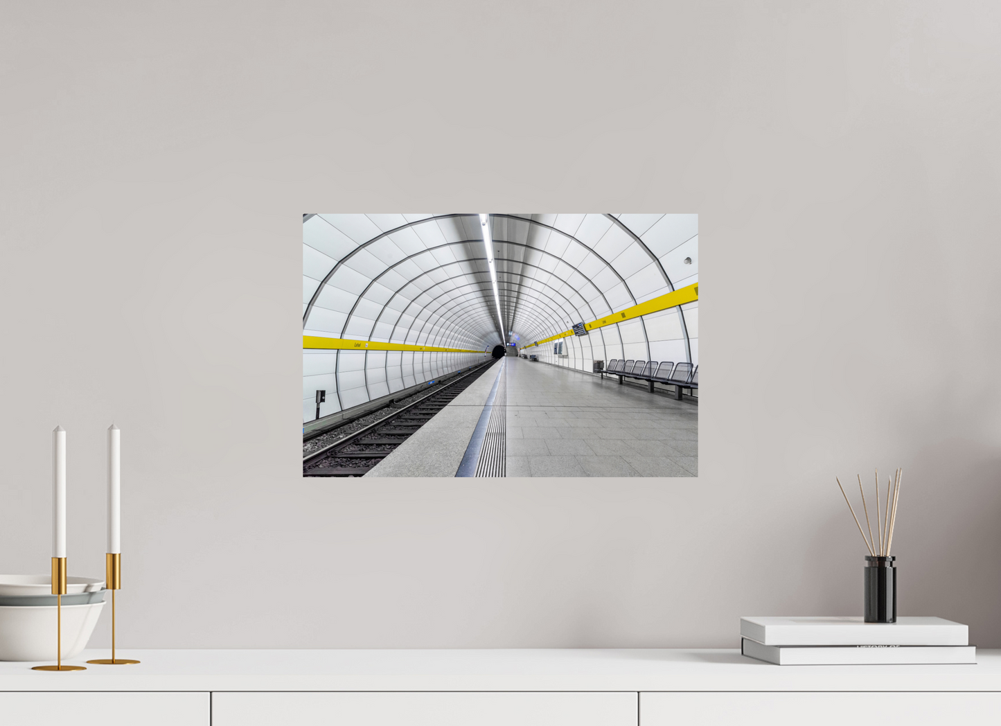 45 x 30 cm, Fine Art Print Metallic Edition Mundsburg #1 Hamburg