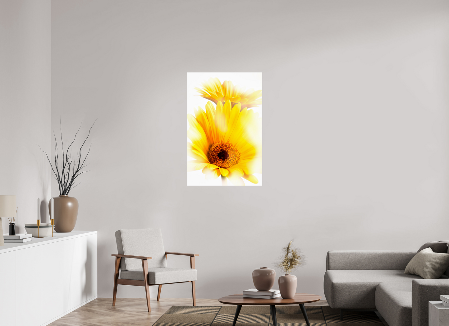 70 x 105 cm, ChromaLuxe HD Metal Print Gerbera_11