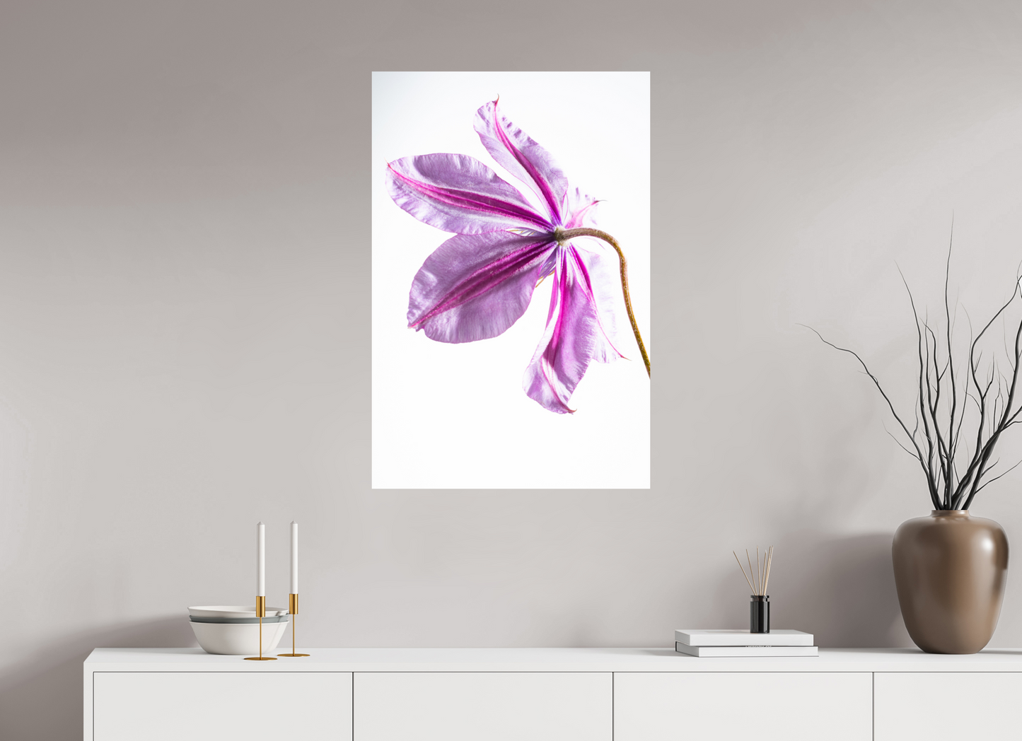 60 x 90 cm, Fine Art Print Baryta auf Alu-Dibond Clematis-03