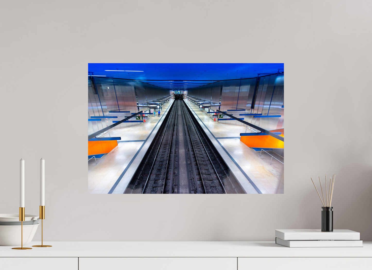 60 x 40 cm, Fine Art Print Metallic Edition Olympia-Einkaufszentrum #4 München