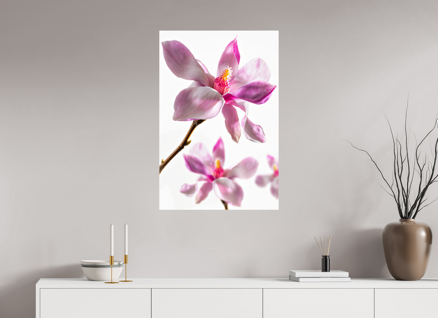 60 x 90 cm, Glänzender Foto-Abzug Acrylglas Magnolie_04