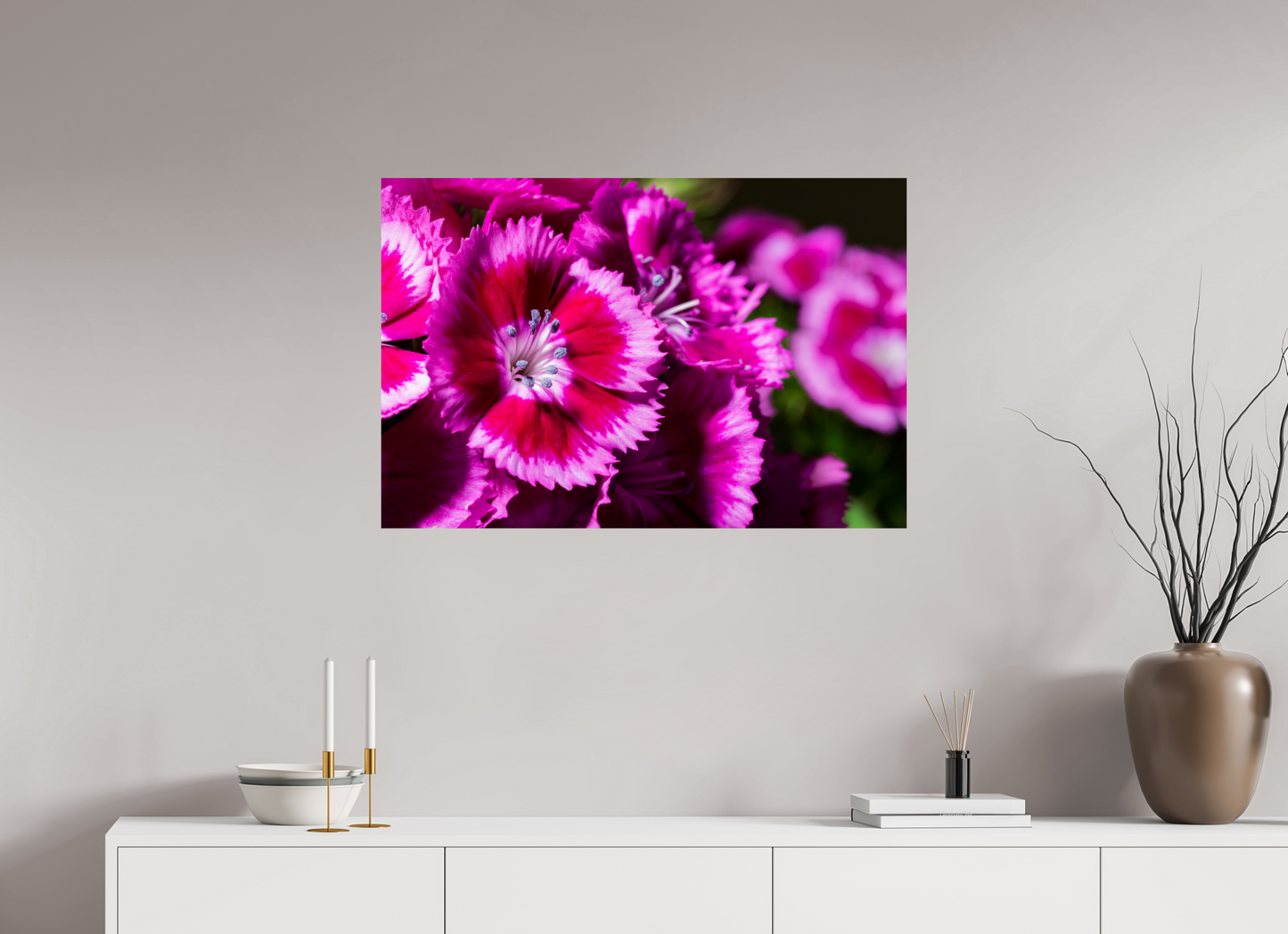 90 x 60 cm, ChromaLuxe HD Metal Print Bartnelke_01