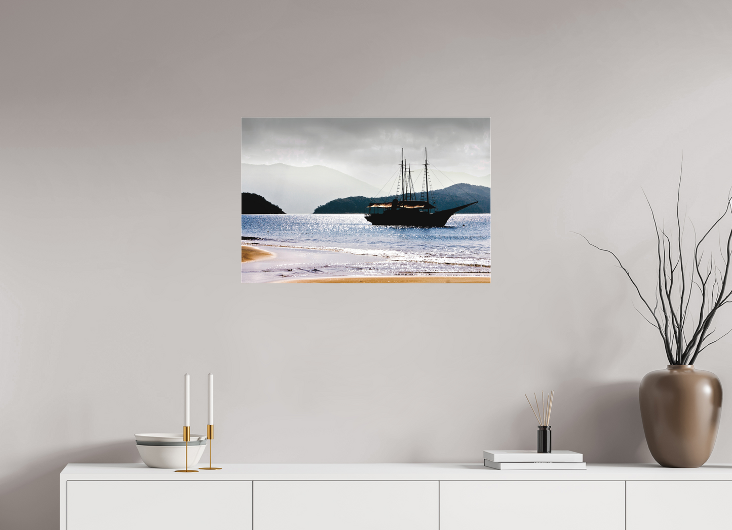 75 x 50 cm, Fine Art Acrylglas Matt Ilha dos Porcos - Ubatuba - SP