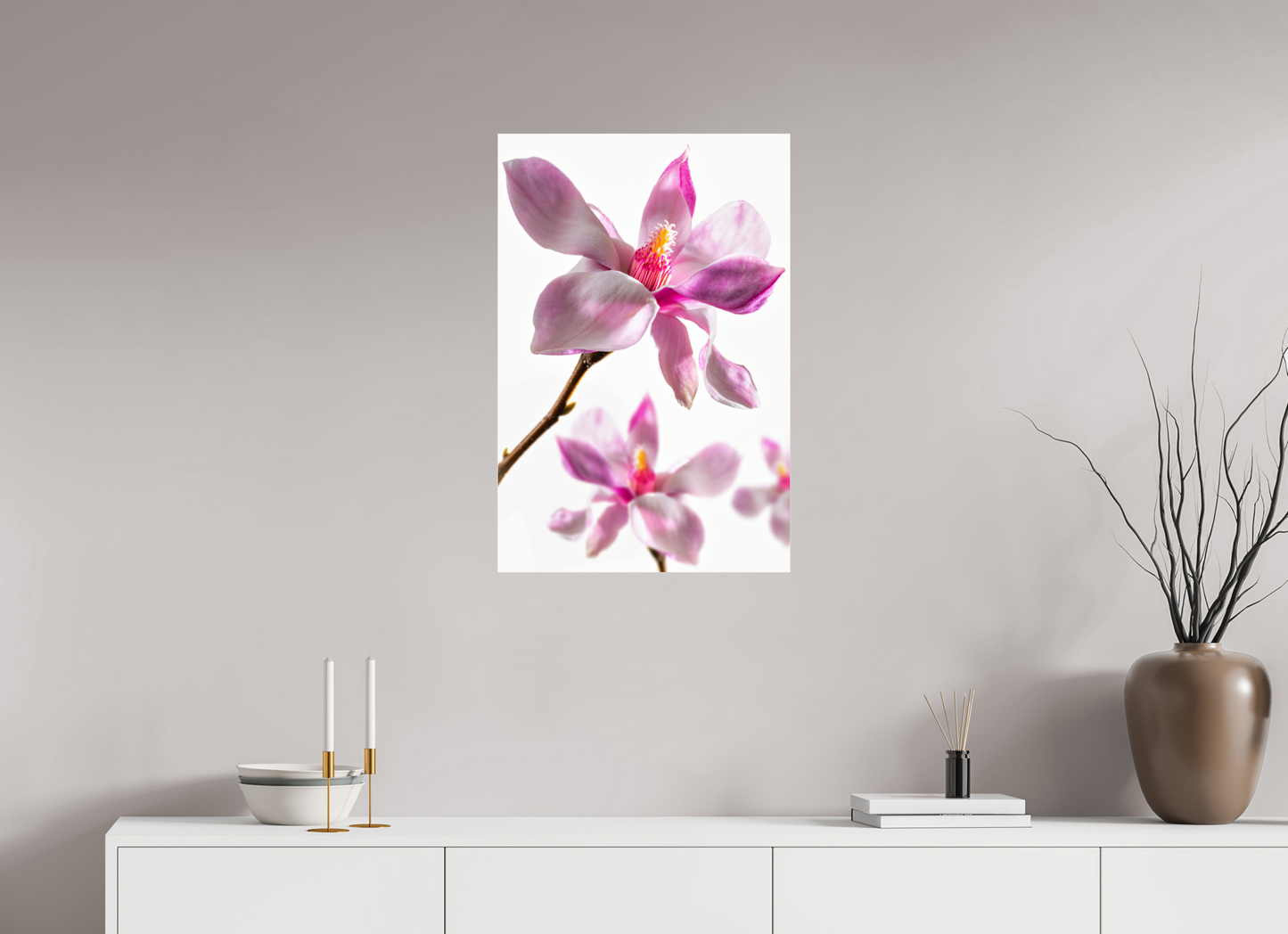50 x 75 cm, Glänzender Foto-Abzug Acrylglas Magnolie_04