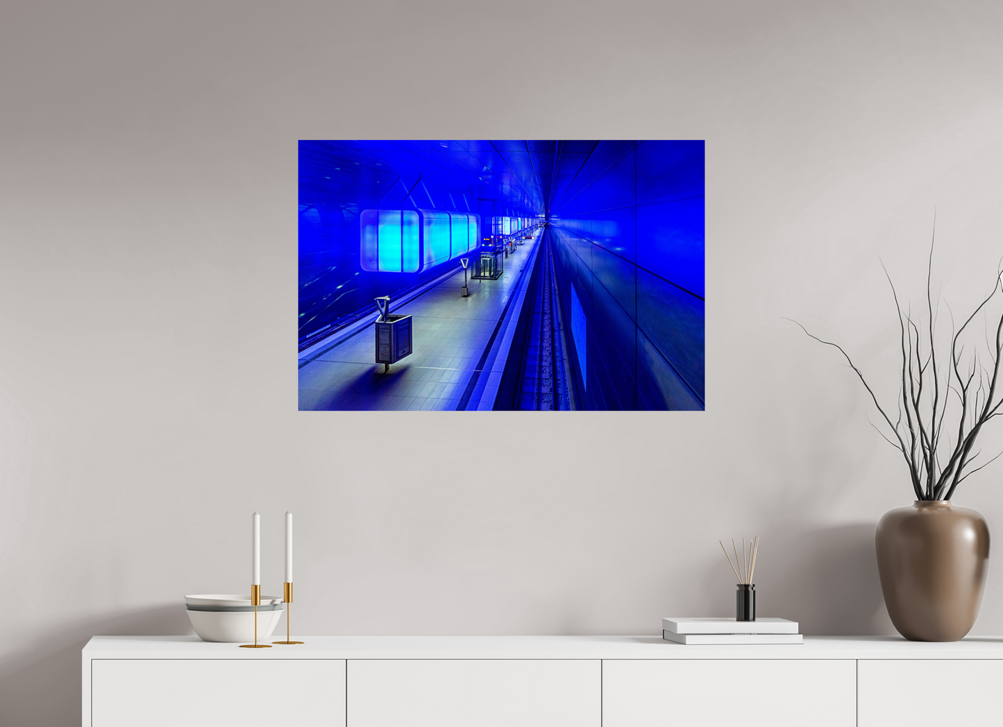90 x 60 cm, Fine Art Print Metallic Edition Hafen-City-Universität #1 Hamburg