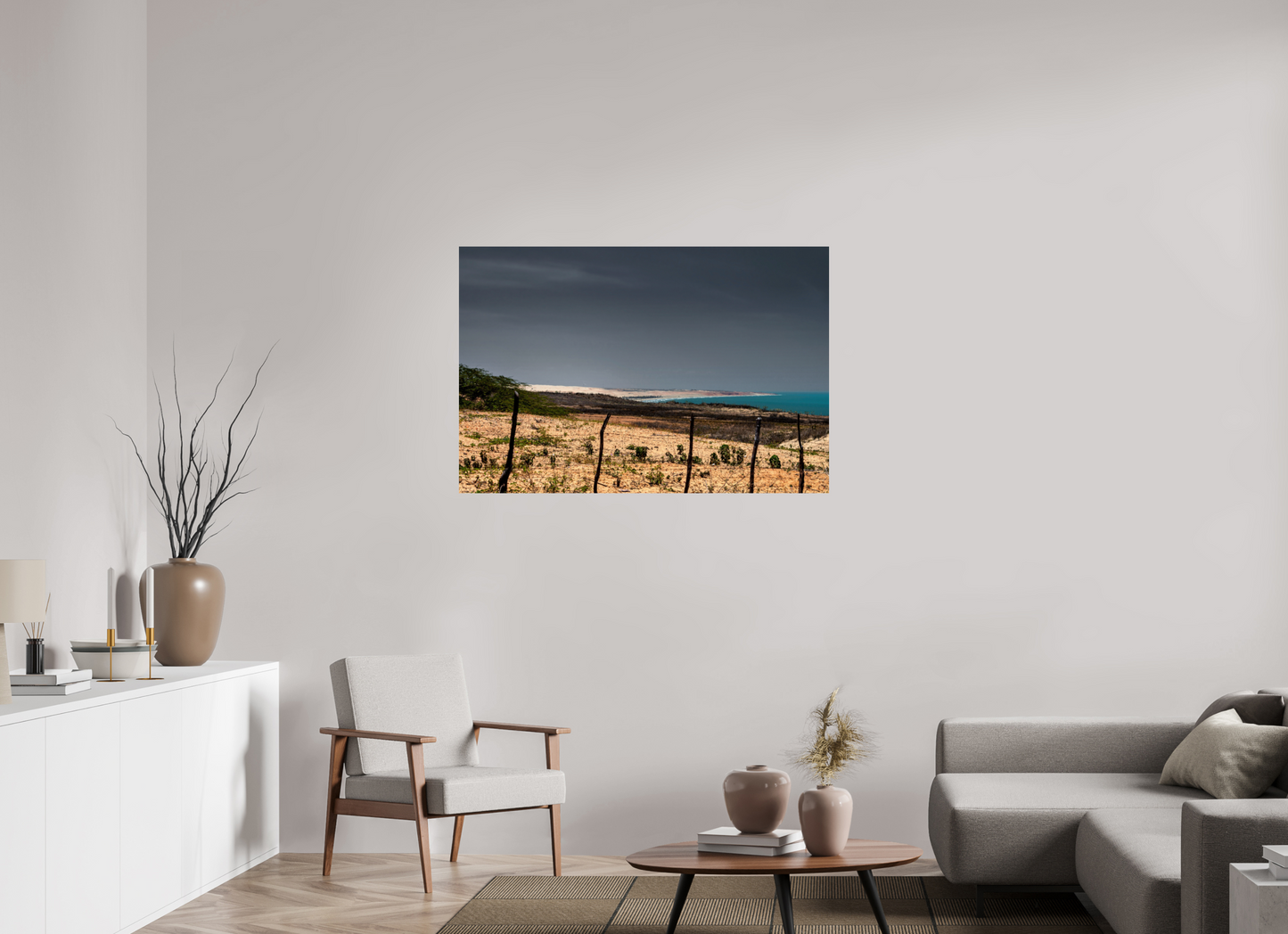120 x 80 cm, Fine Art Print auf Alu-Dibond ohne Aufhang Ponta do Mel - Areia Branca - RN #3