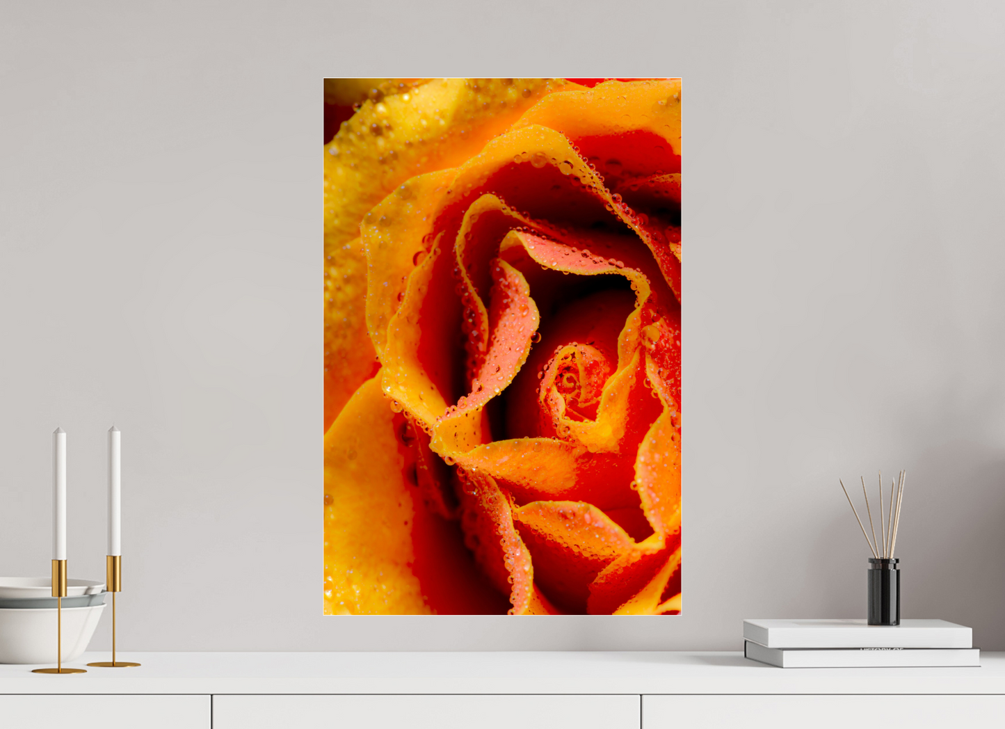 40 x 60 cm, Glänzender Foto-Abzug Acrylglas Rose_05