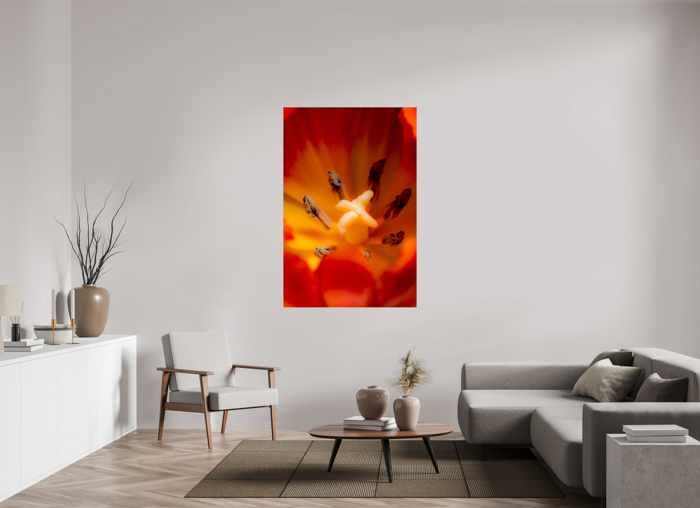 100 x 150 cm, Fine Art Print Baryta auf Alu-Dibond Tulpe-03