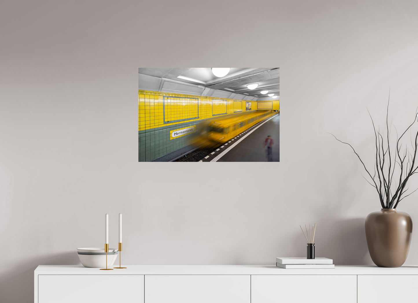 75 x 50 cm, Fine Art Print Metallic Edition Hermannsplatz #1 Berlin