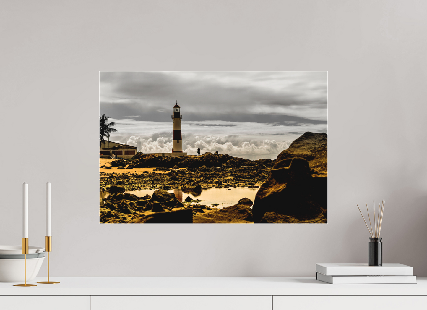 60 x 40 cm, Fine Art Acrylglas Matt Farol de Itapoã - Salvador - BA