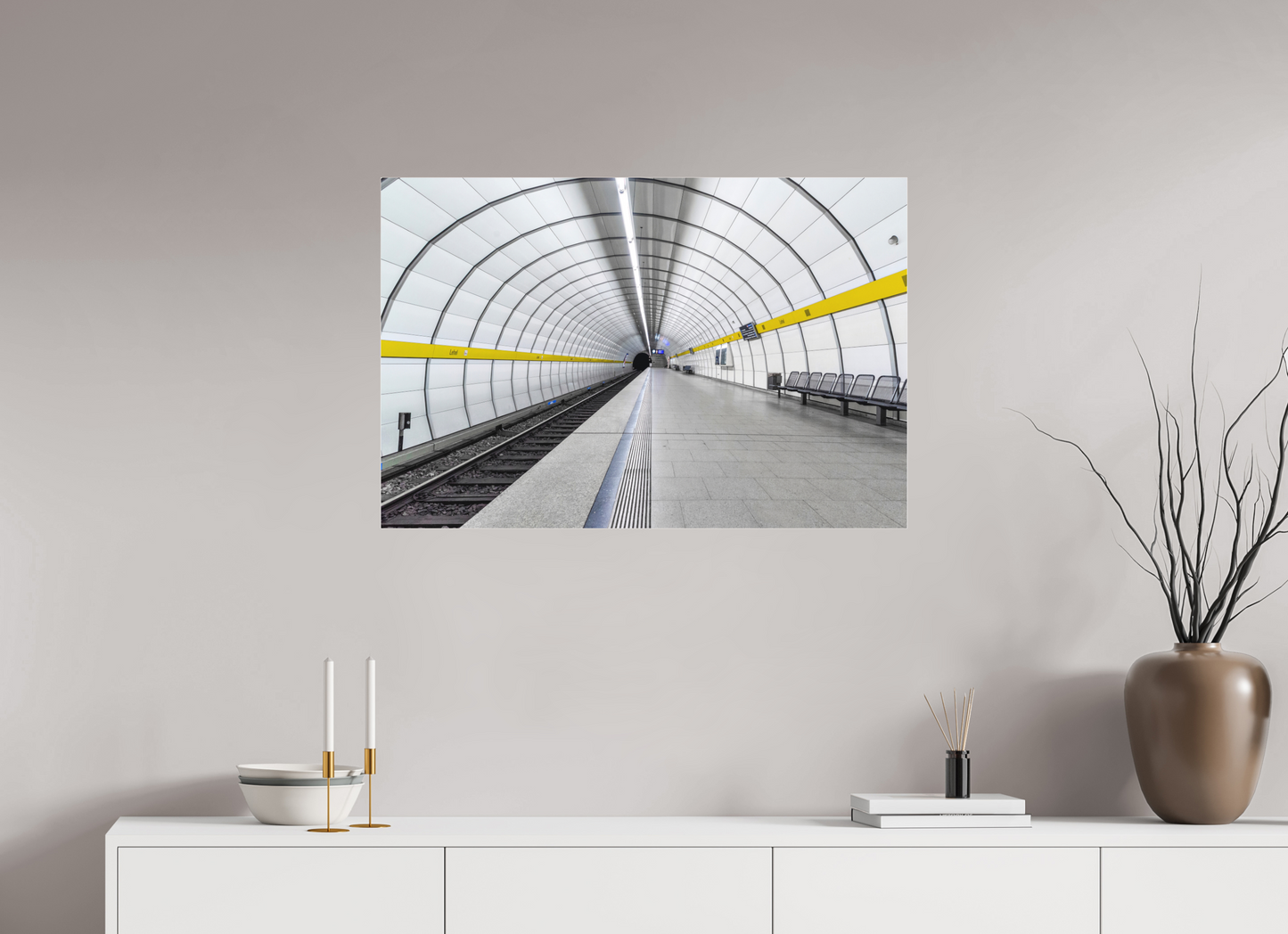 90 x 60 cm, Fine Art Acrylglas Matt Mundsburg #1 Hamburg