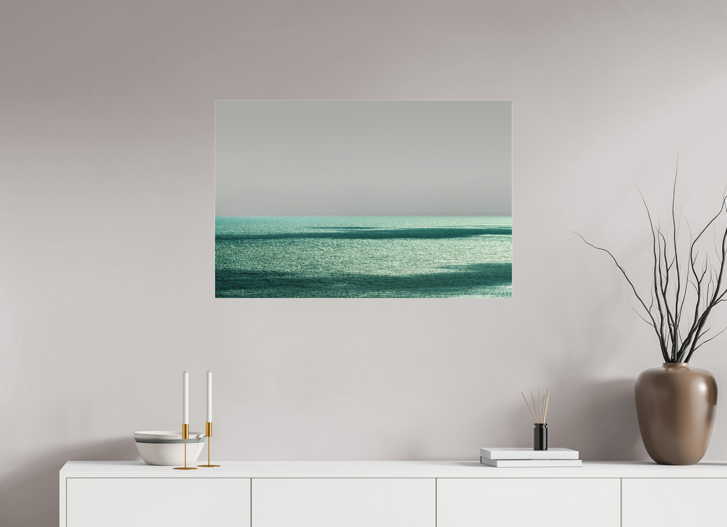 90 x 60 cm, Fine Art Acrylglas Matt Book Cover Brazil Waterline -RN
