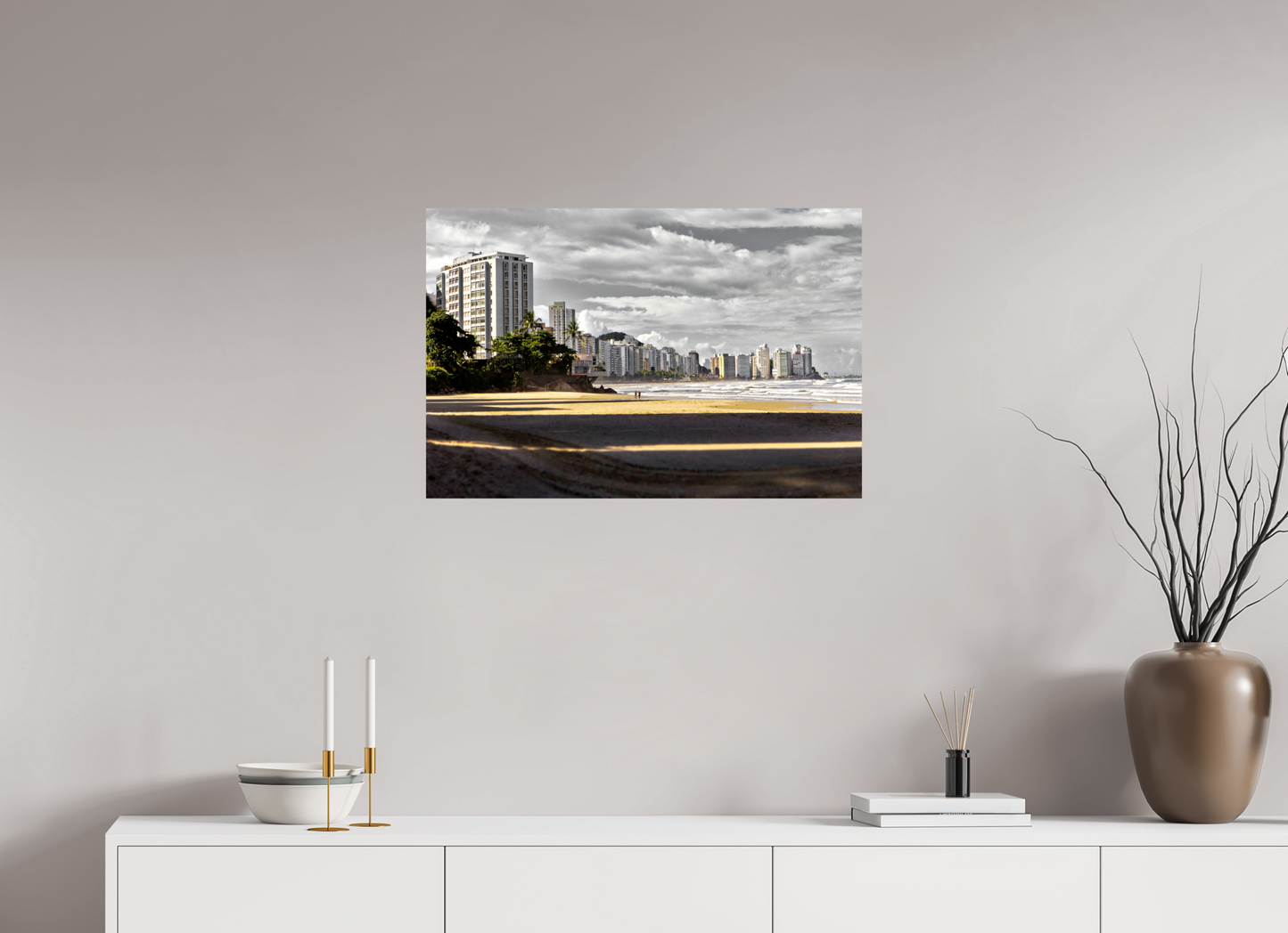 75 x 50 cm, Fine Art Print auf Alu-Dibond ohne Aufhang Asturias - Guarujá - SP