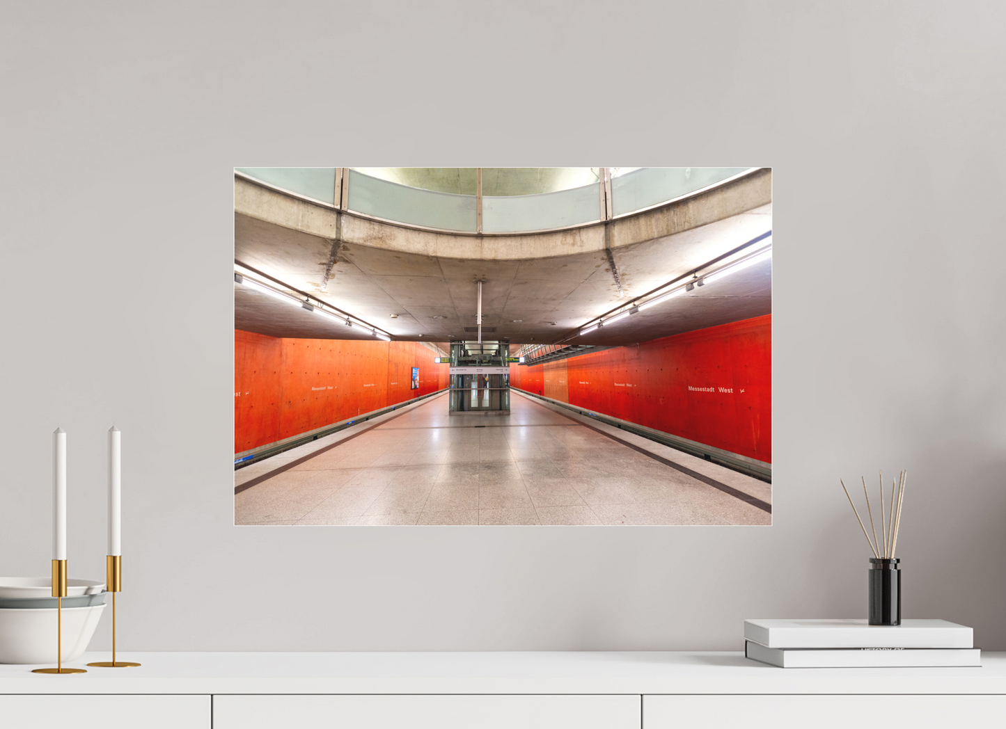 60 x 40 cm, Fine Art Acrylglas Matt Messestadt-West #4 München