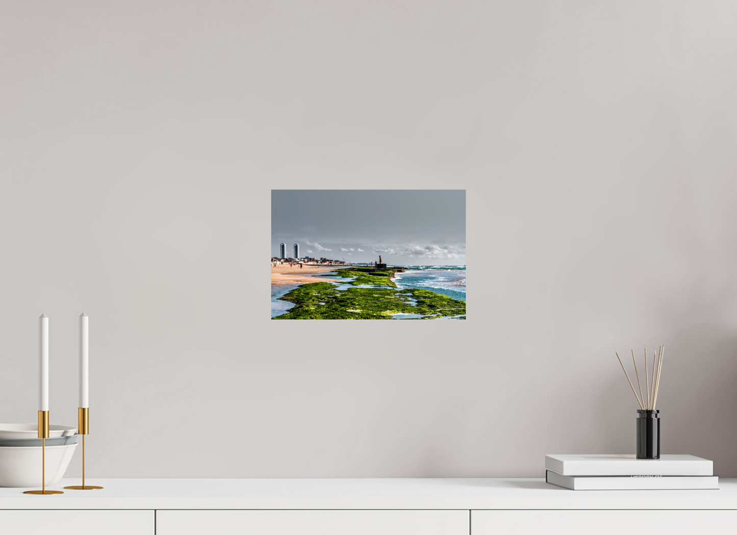 30 x 20 cm, Fine Art Print auf Alu-Dibond ohne Aufhang Praia do Pina - Recife - PE