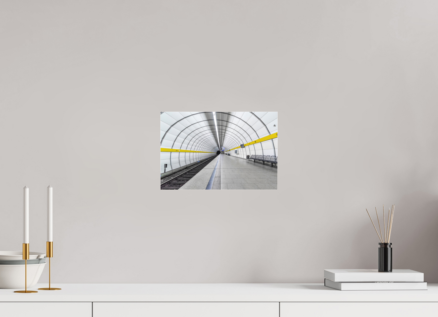 30 x 20 cm, Fine Art Acrylglas Matt Mundsburg #1 Hamburg