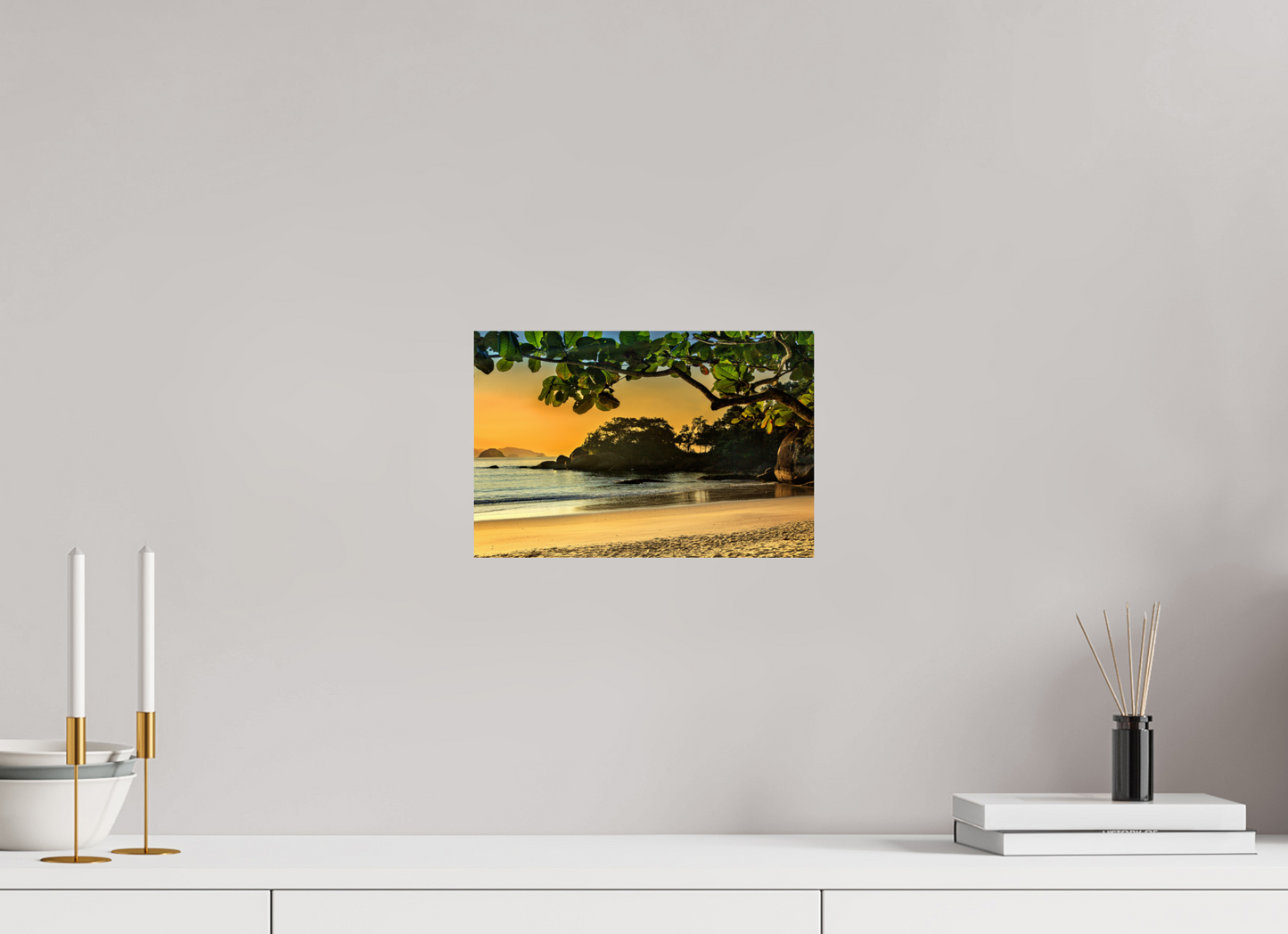30 x 20 cm, Fine Art Print auf Alu-Dibond ohne Aufhang Praia do Félix - SP