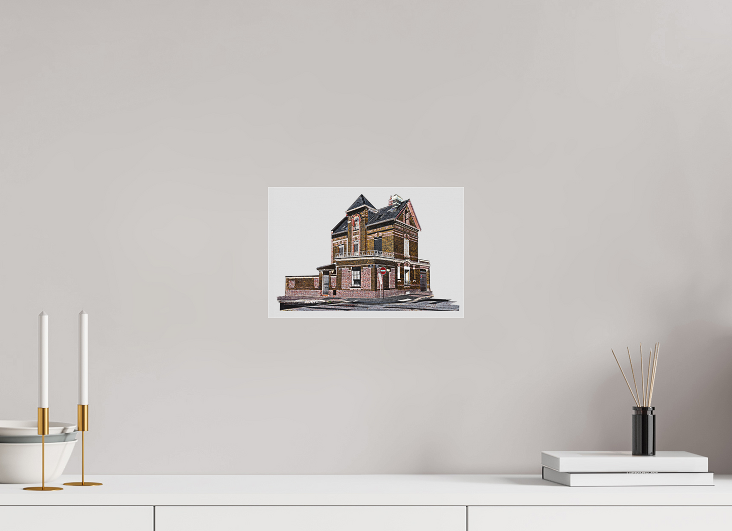 30 x 20 cm, Fine Art Acrylglas Matt Rue_De_Tourville