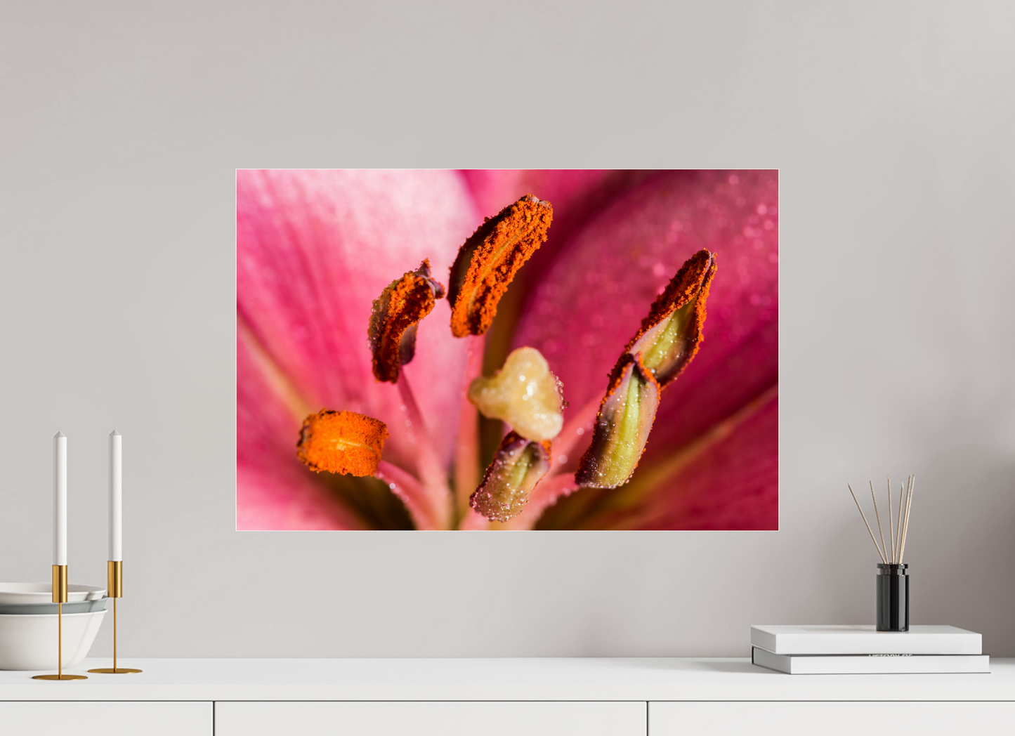 60 x 40 cm, Glänzender Foto-Abzug Acrylglas Lilie_05