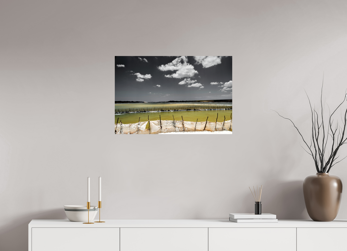 75 x 50 cm, Fine Art Print auf Alu-Dibond ohne Aufhang Benfica - Areia Branca - RN