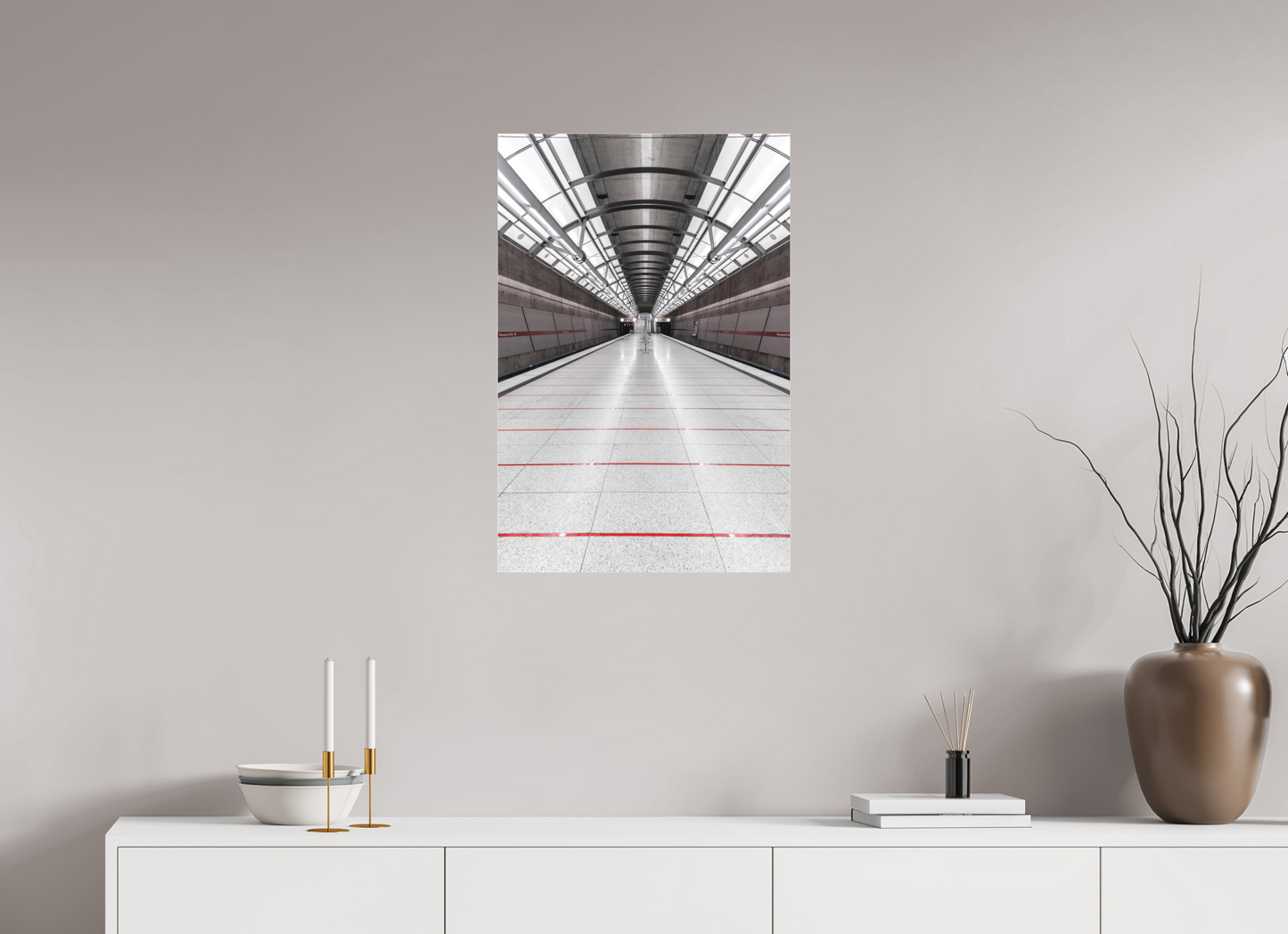 50 x 75 cm, Fine Art Acrylglas Matt Messestadt-Ost #4 München