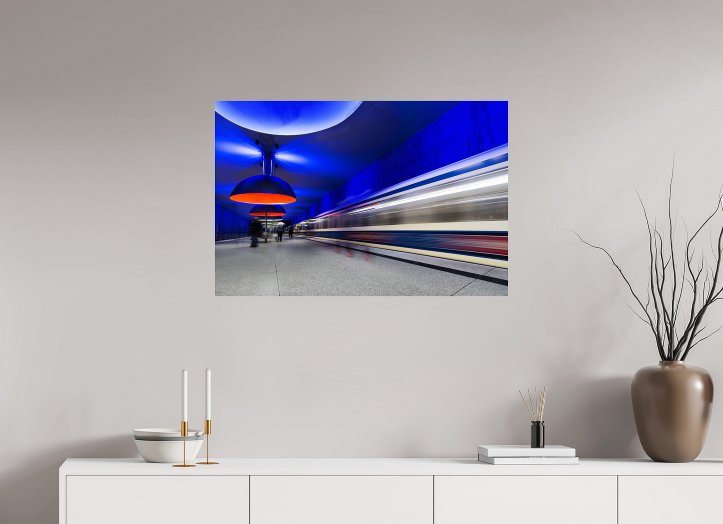 90 x 60 cm, Fine Art Print Metallic Edition Westfriedhof München