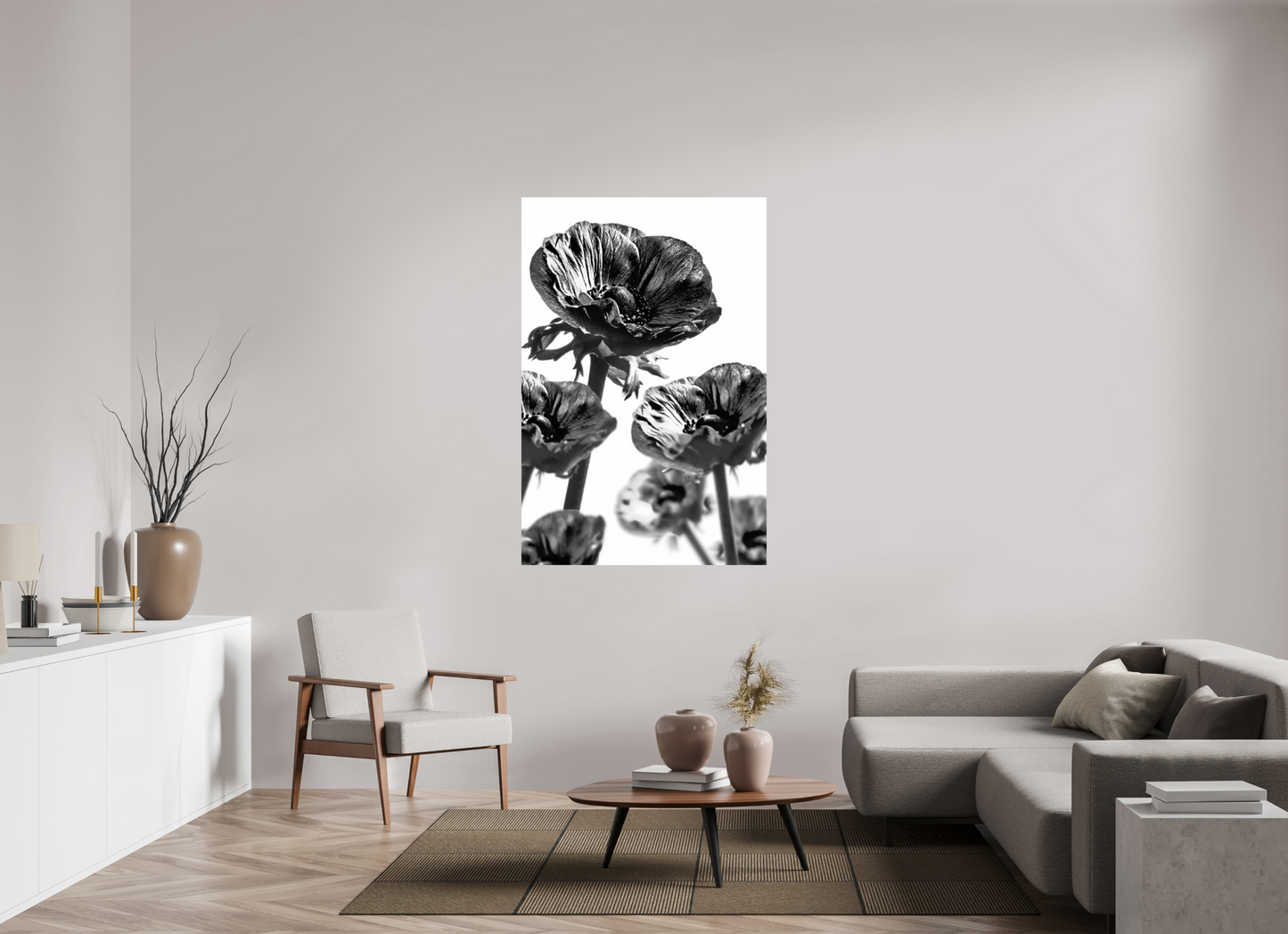 100 x 150 cm, Fine Art Print Baryta auf Alu-Dibond Kronenanemone_05