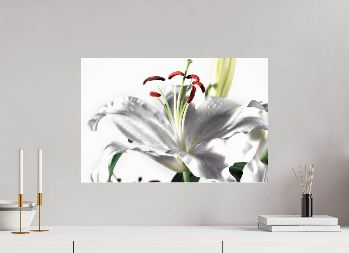 60 x 40 cm, Glänzender Foto-Abzug Acrylglas Lilie_06