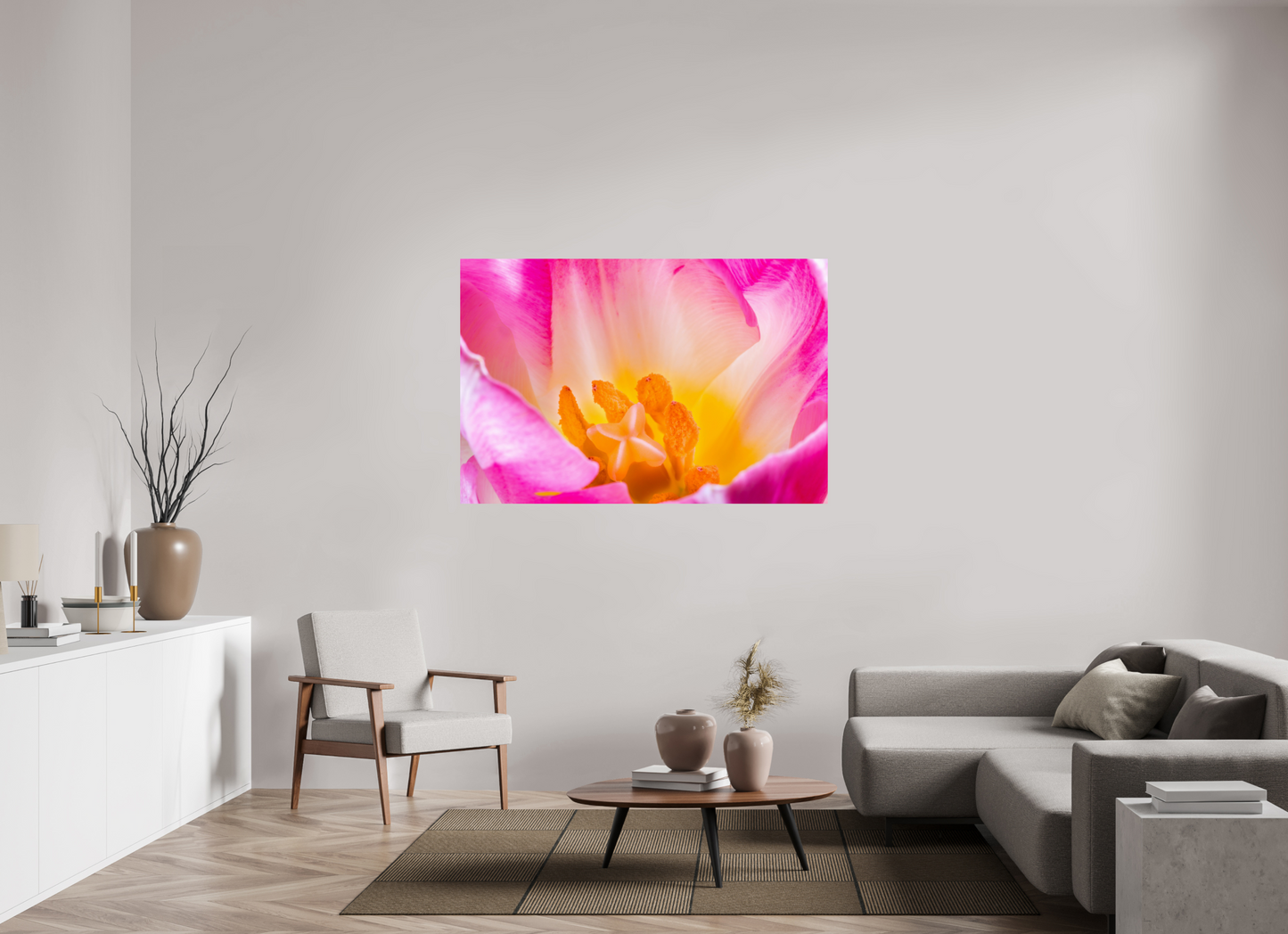 150 x 100 cm, ChromaLuxe HD Metal Print Tulpe-07