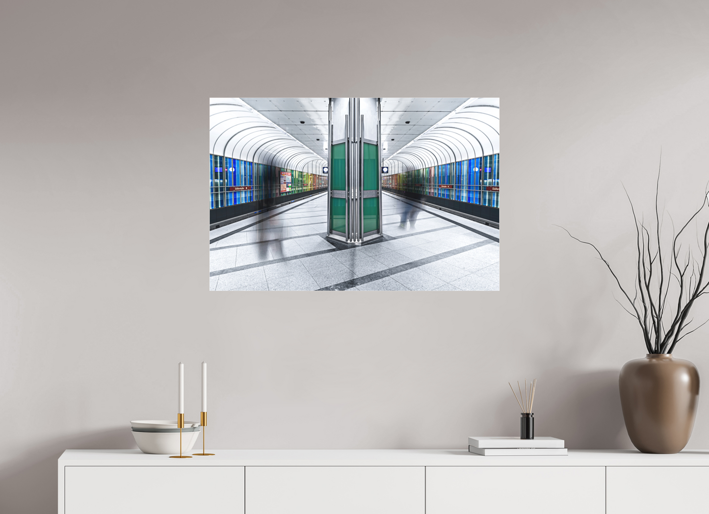 90 x 60 cm, Fine Art Acrylglas Matt Duefelrlstrasse #4 München