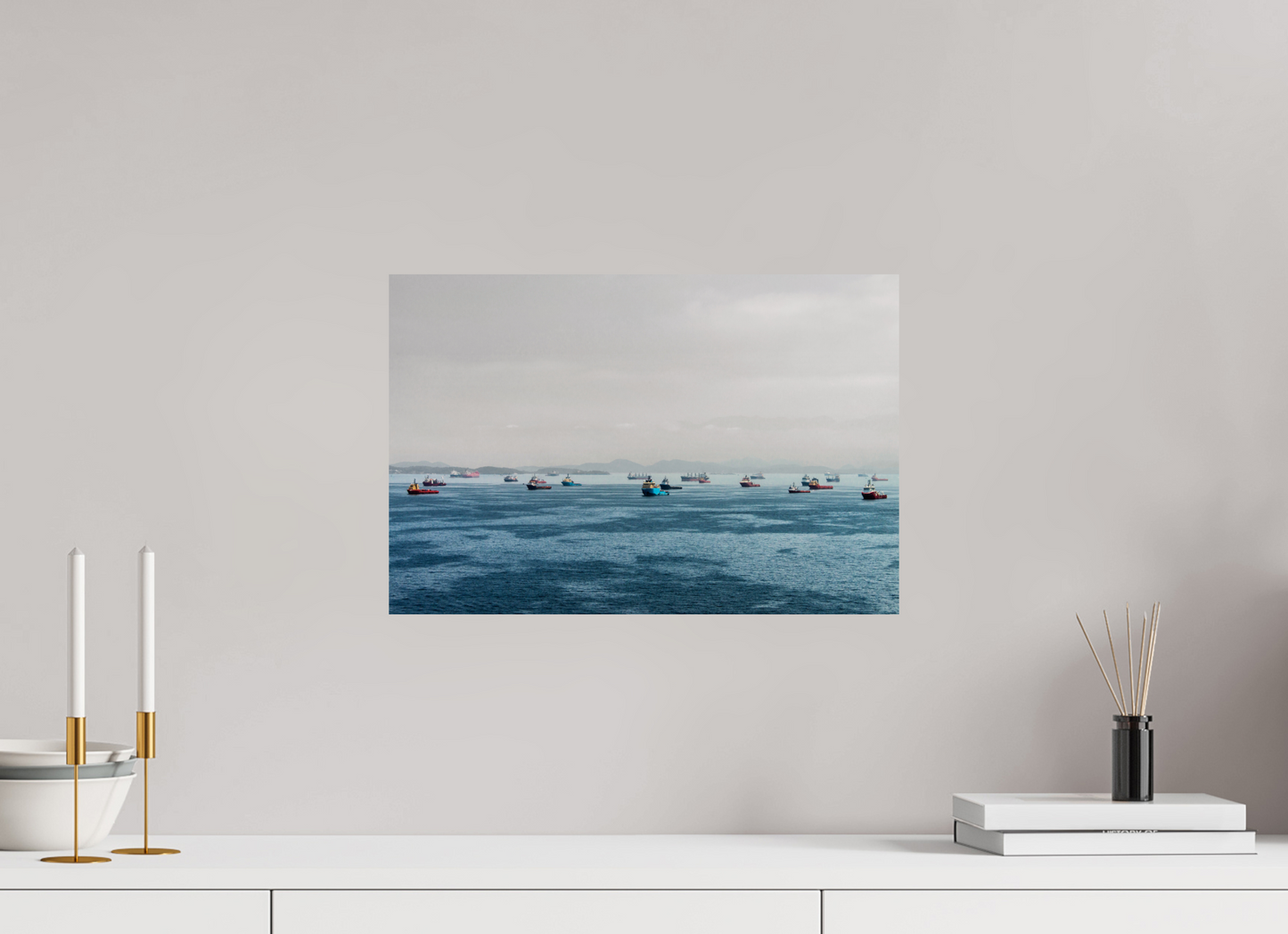 45 x 30 cm, Fine Art Print auf Alu-Dibond ohne Aufhang Ponte Rio NIterói - Niterói - RJ