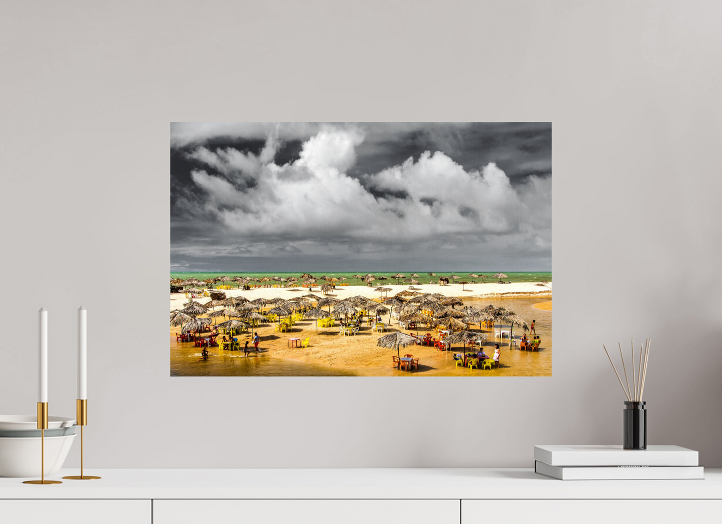 60 x 40 cm, Fine Art Print auf Alu-Dibond ohne Aufhang Praia Bela - Pitimbu - PB