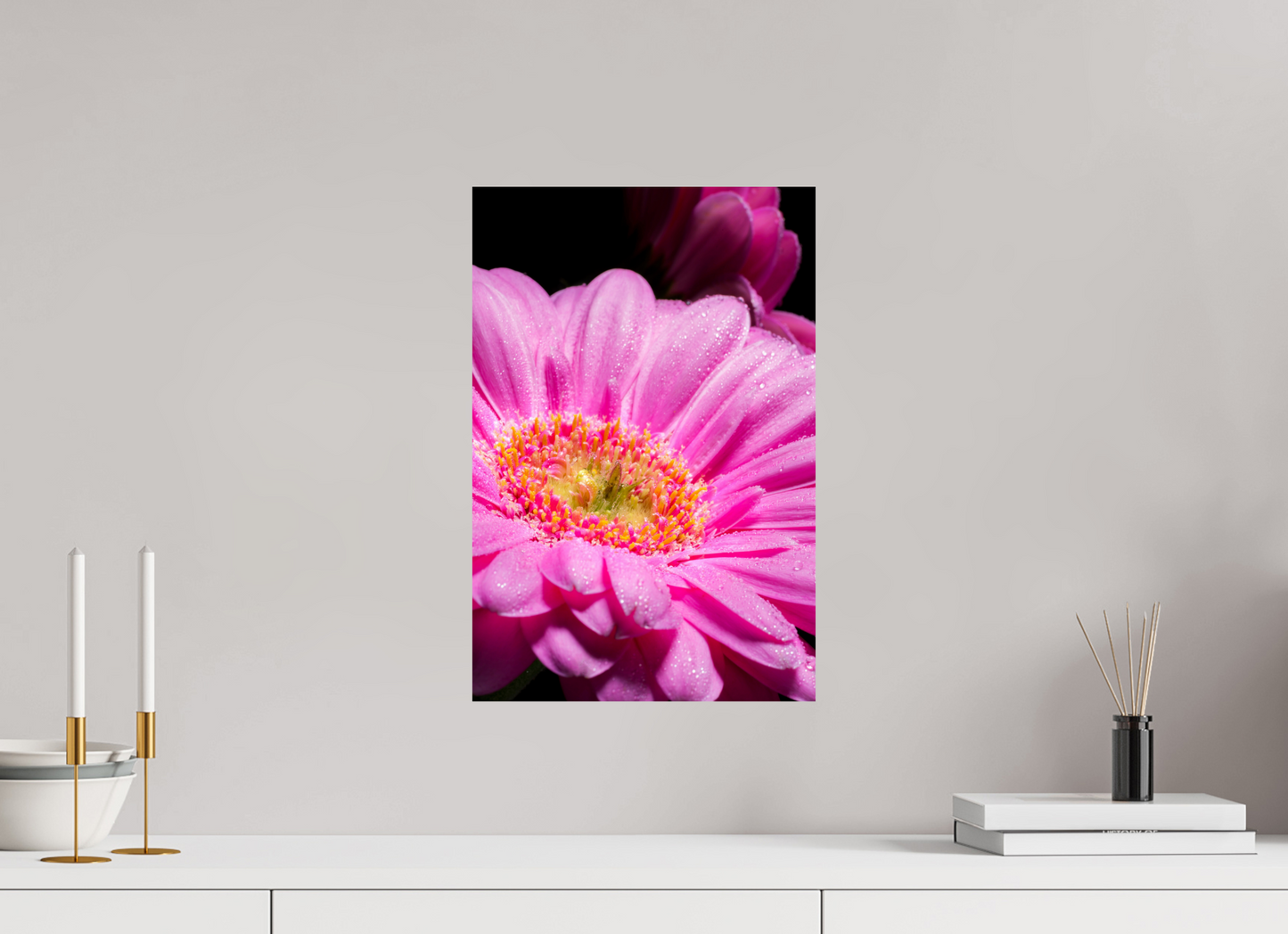 30 x 45 cm, ChromaLuxe HD Metal Print Gerbera_01