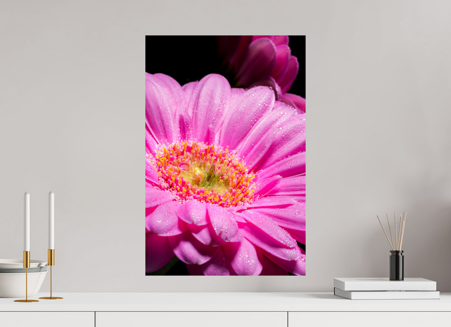 40 x 60 cm, ChromaLuxe HD Metal Print Gerbera_01